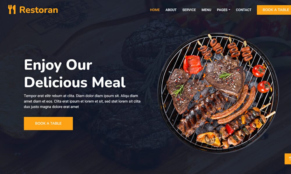 50+ Best Free Restaurant HTML Website Templates of 2025 58 Restoran