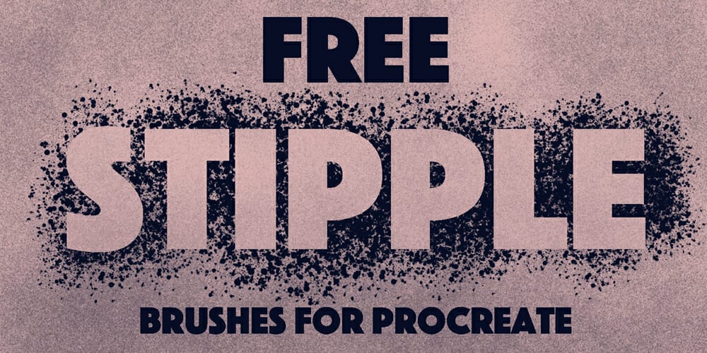 Best Free Procreate Brushes 112 Stippling Brush Set