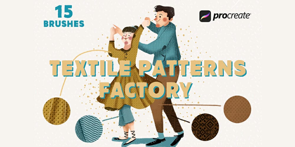 Best Free Procreate Brushes 127 Textile Factory Procreate Brushes