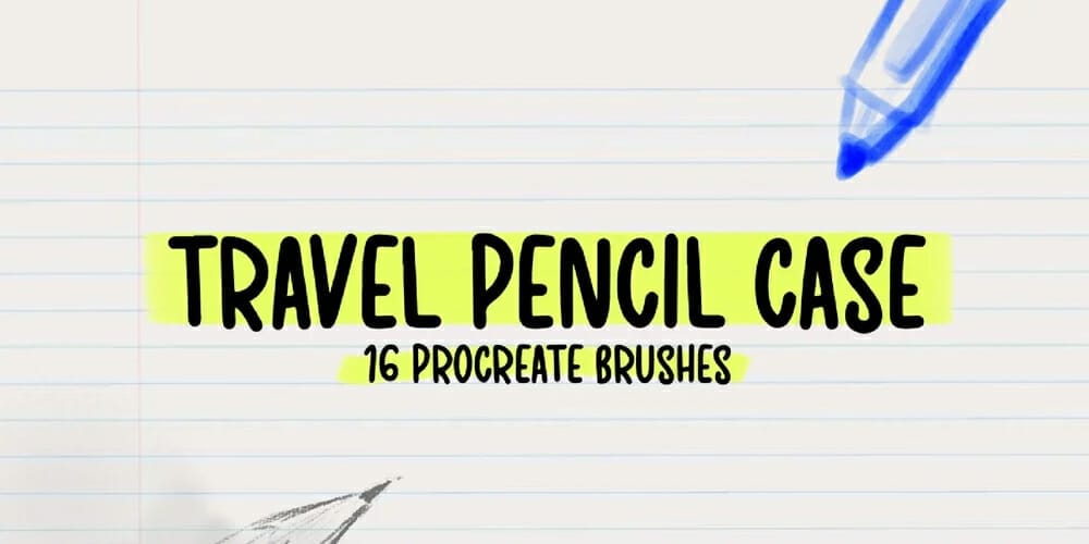 Best Free Procreate Brushes 68 Travel Pencil Case