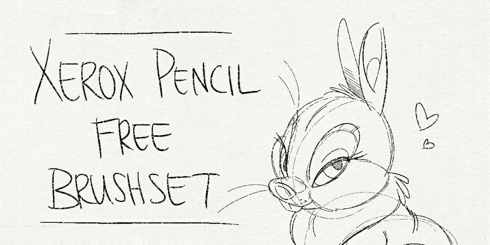 Best Free Procreate Brushes 74 Xerox Pencil Set