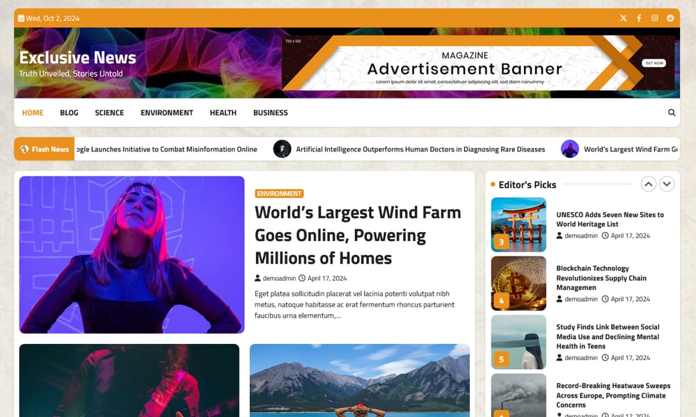 15+ Best Free WordPress Themes for News Sites 25 Exclusive News