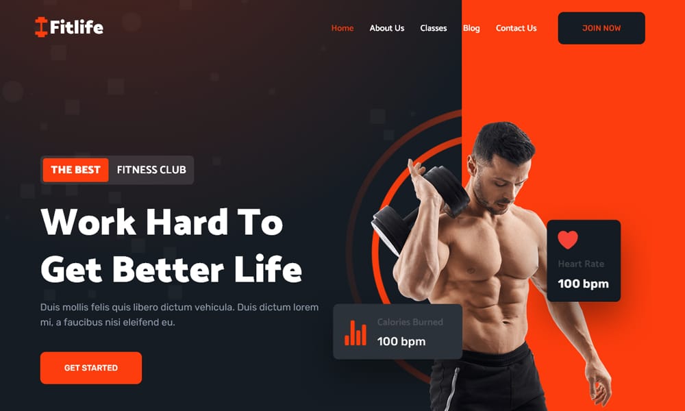 20+ Best Free Fitness HTML Templates 46 Fitlife