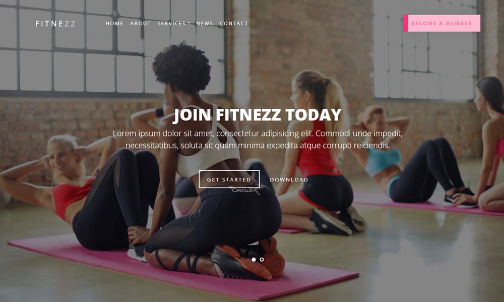 20+ Best Free Fitness HTML Templates 49 Fitnezz
