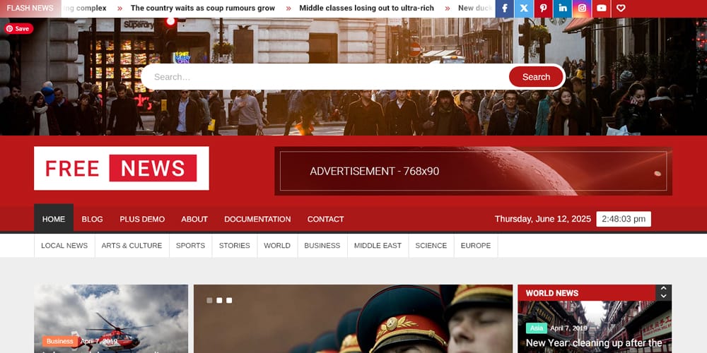15+ Best Free WordPress Themes for News Sites 33 FreeNews
