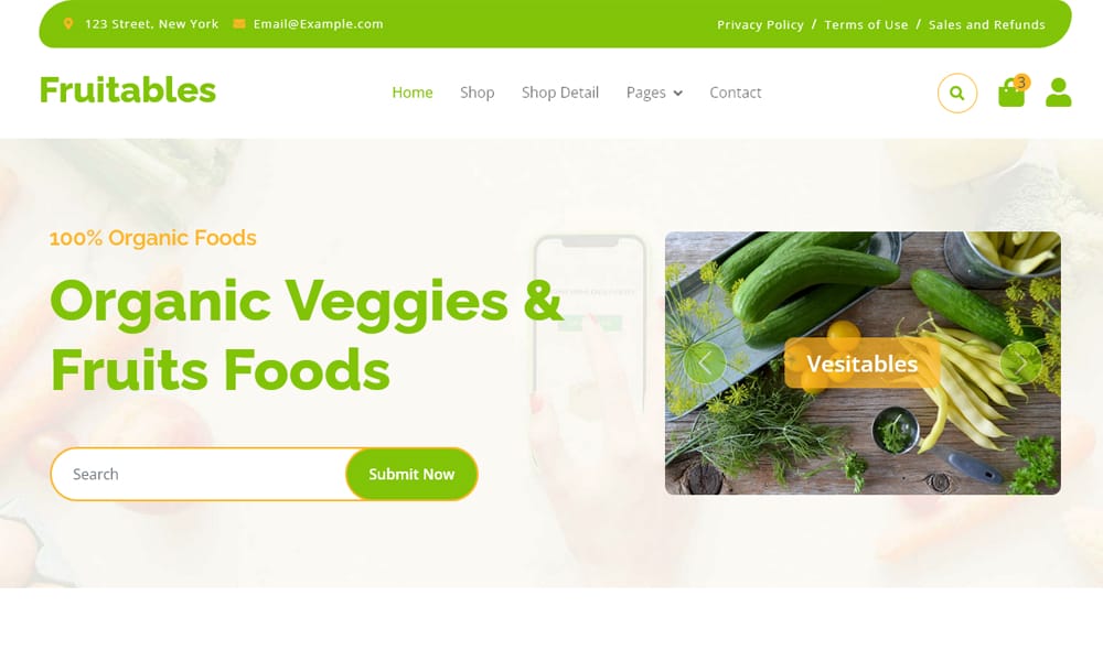 Top Free Grocery Store Bootstrap Templates 27 Fruitables