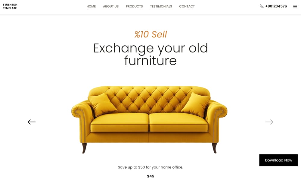 Free eCommerce Bootstrap Templates 89 Furnish