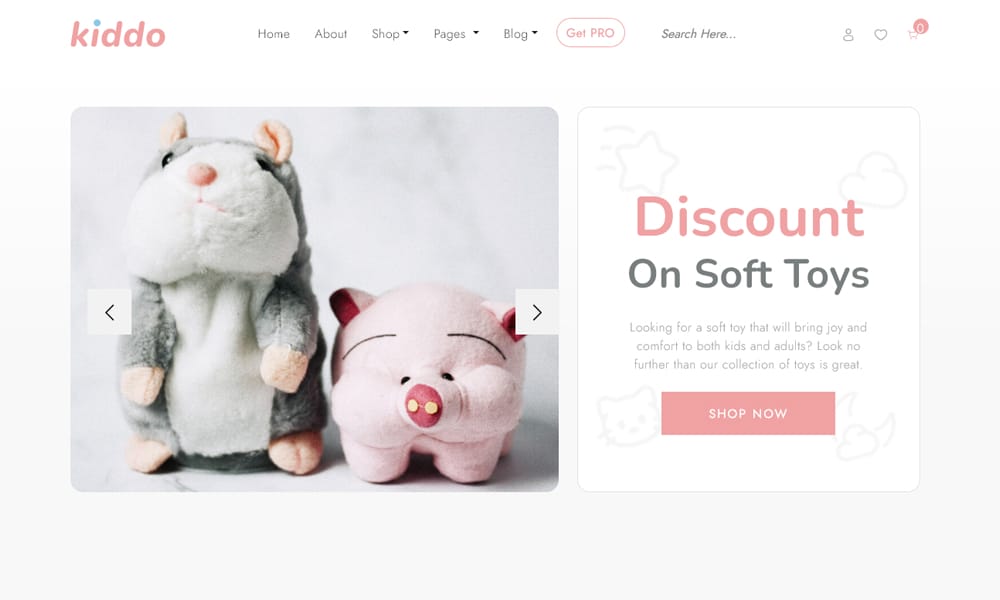 Free eCommerce Bootstrap Templates 86 Kiddo