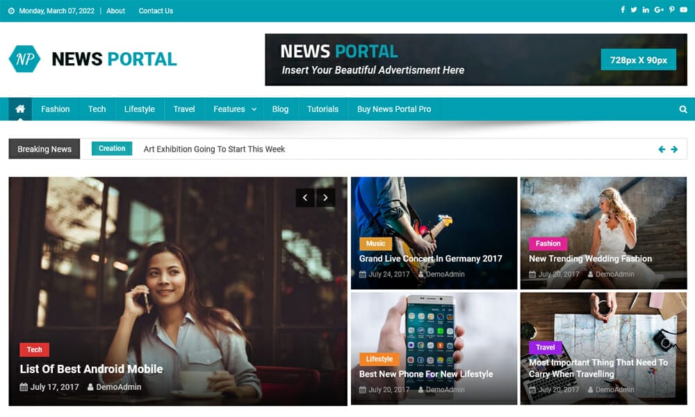 15+ Best Free WordPress Themes for News Sites 7 News Portal WordPress Theme