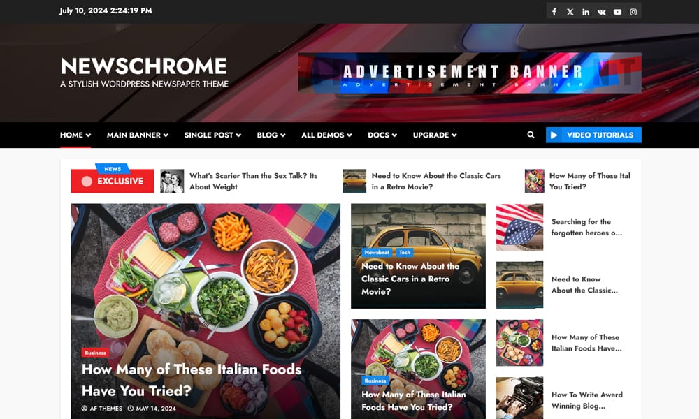 15+ Best Free WordPress Themes for News Sites 18 NewsChrome