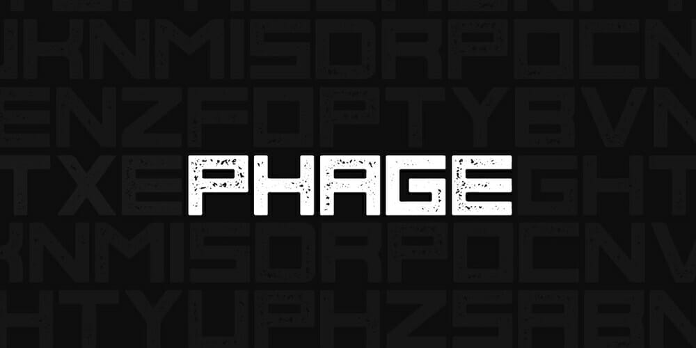 Free Futuristic Fonts You Should Know 31 Phage