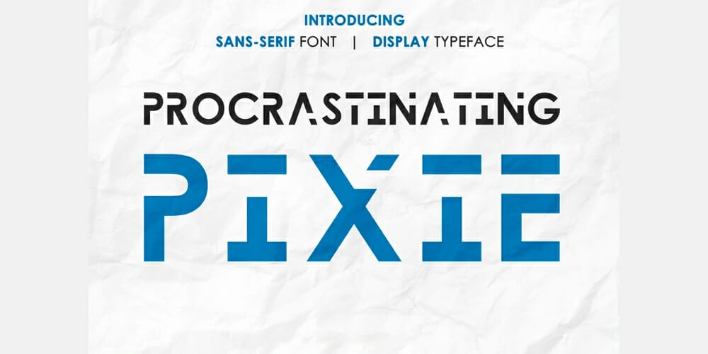 Free Futuristic Fonts You Should Know 21 Procrastinating Pixie Font