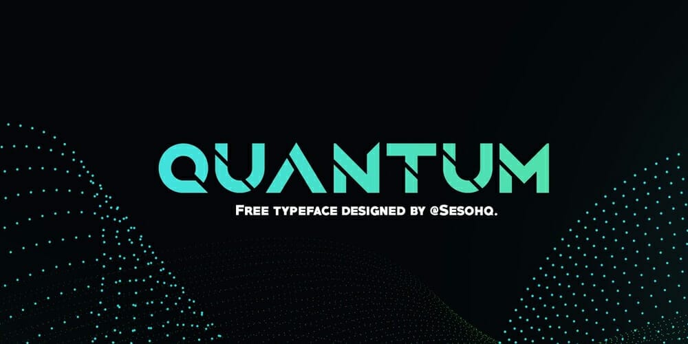 Free Futuristic Fonts You Should Know 36 Quantum Typeface