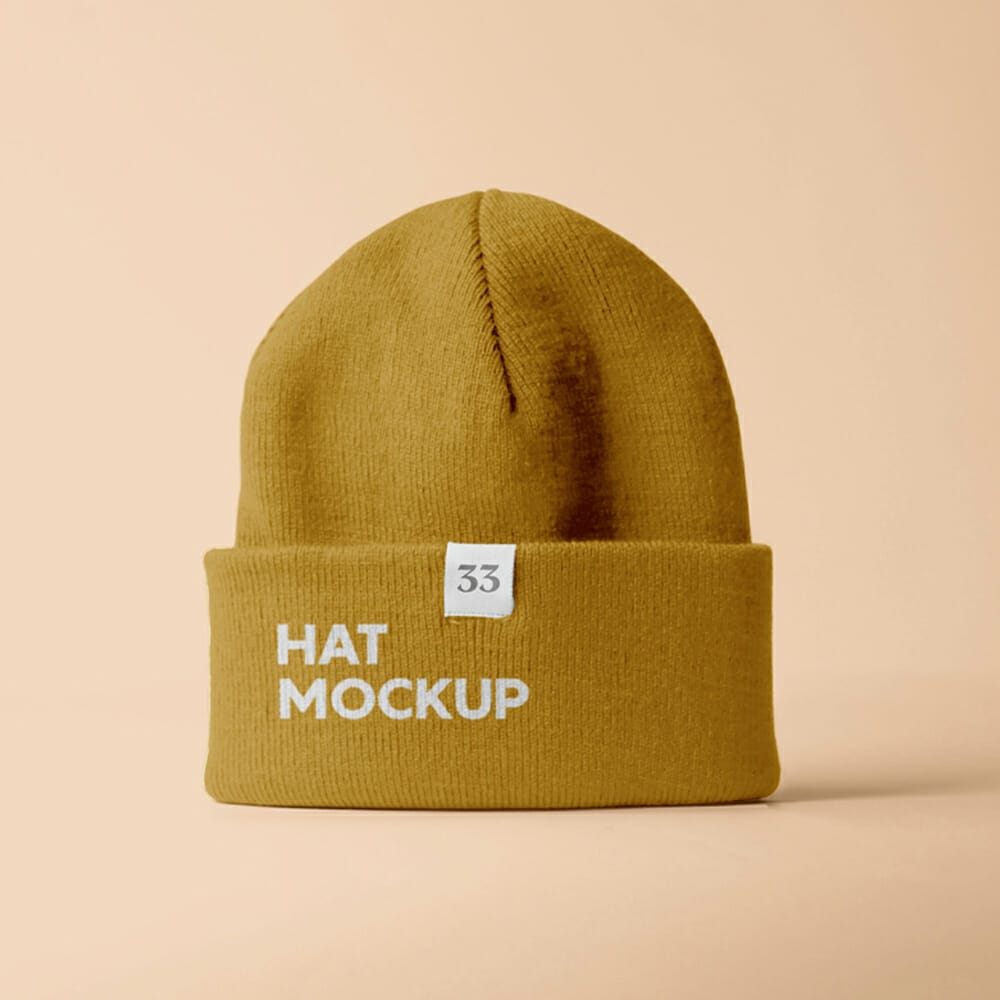 Winter Hat Mockup 1 Winter Hat Mockup