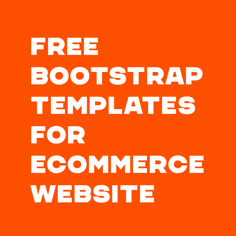 Free eCommerce Bootstrap Templates