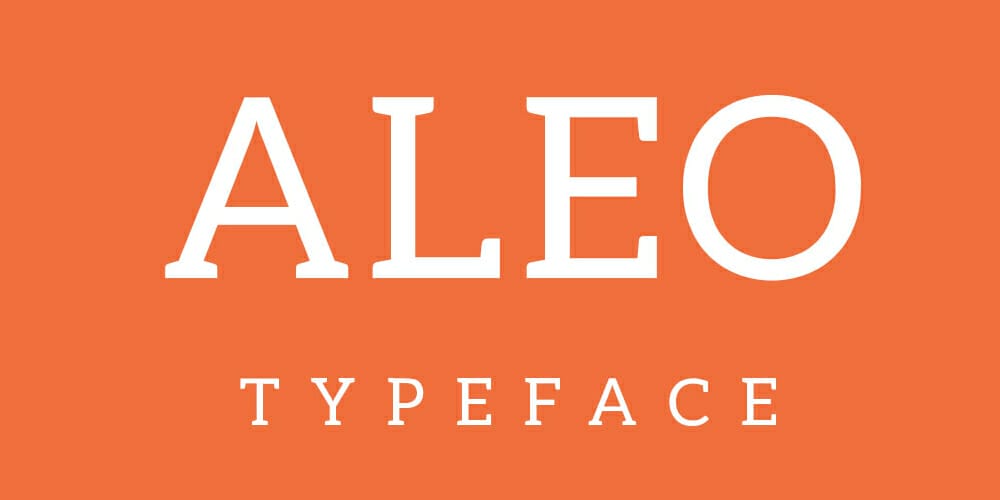 Top Free Fonts For Logo Design 25 Aleo Slab Typeface