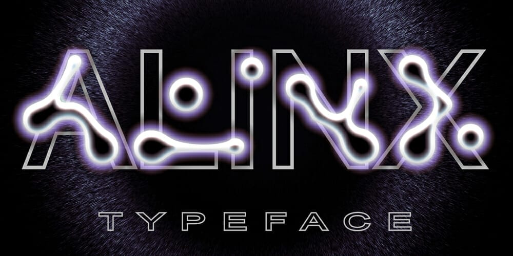 Free Futuristic Fonts You Should Know 92 Alinx Typeface