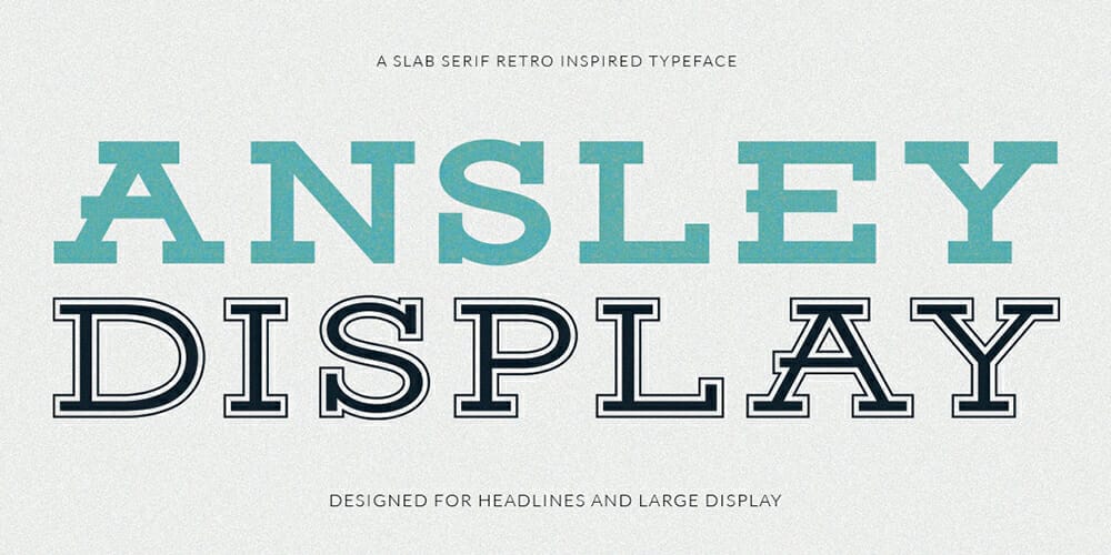 Top Free Fonts For Logo Design 29 Ansley Display
