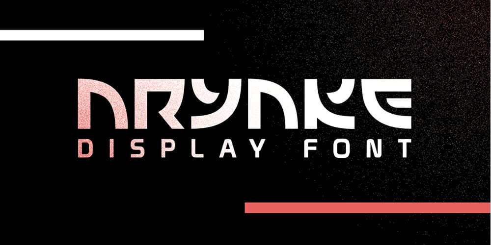 Free Futuristic Fonts You Should Know 98 Aryake Typeface