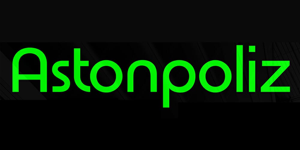 Free Futuristic Fonts You Should Know 104 Astonpoliz Font