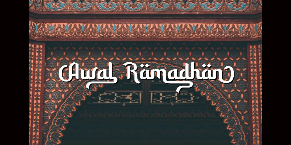 Best Free Arabic Calligraphy Fonts to Download 21 Awal Ramadhan