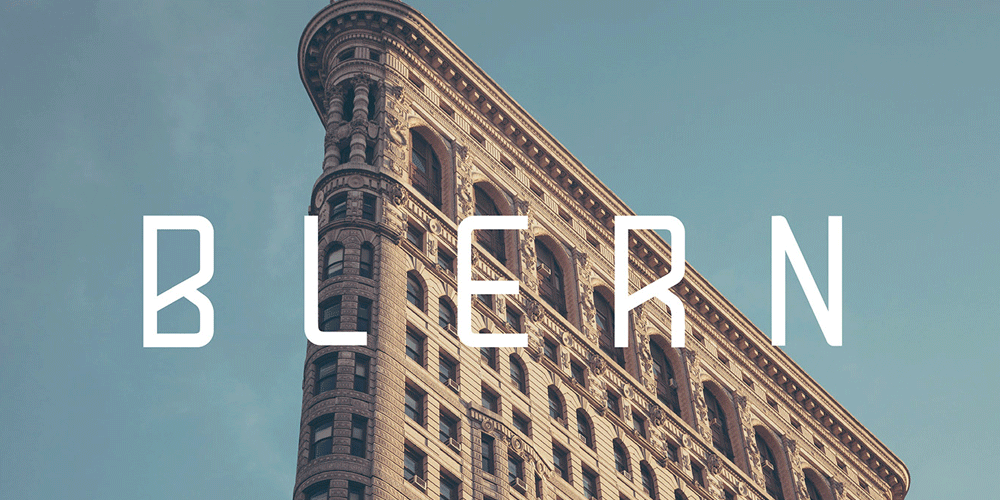Free Futuristic Fonts You Should Know 81 Blern Typeface