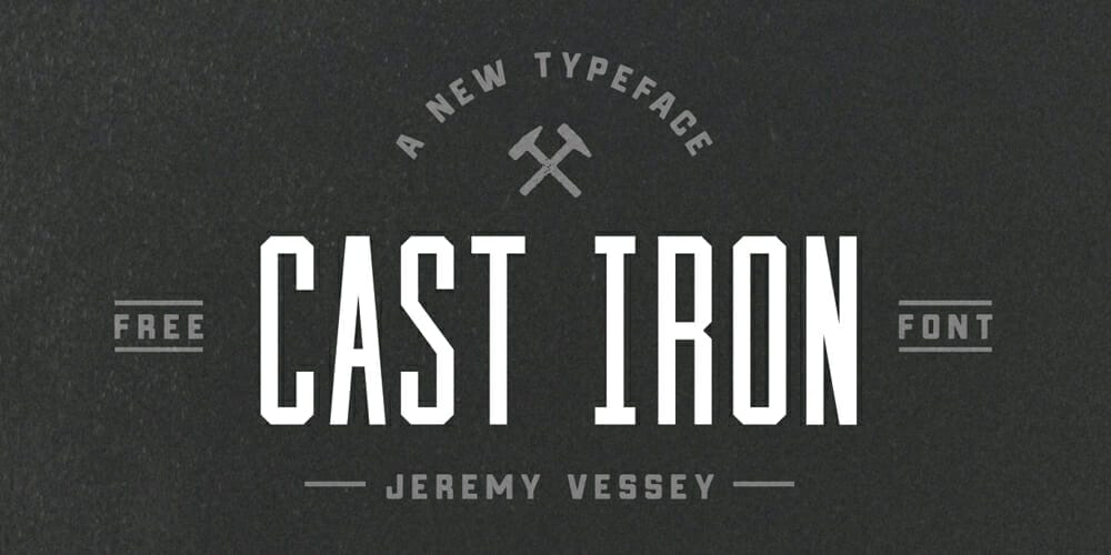 Top Free Fonts For Logo Design 18 Cast Iron