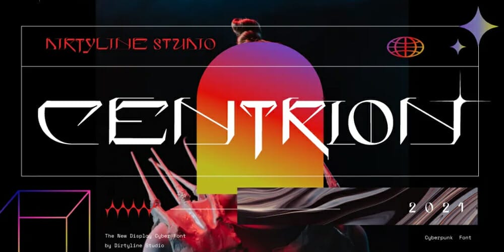 Free Futuristic Fonts You Should Know 34 Centrion