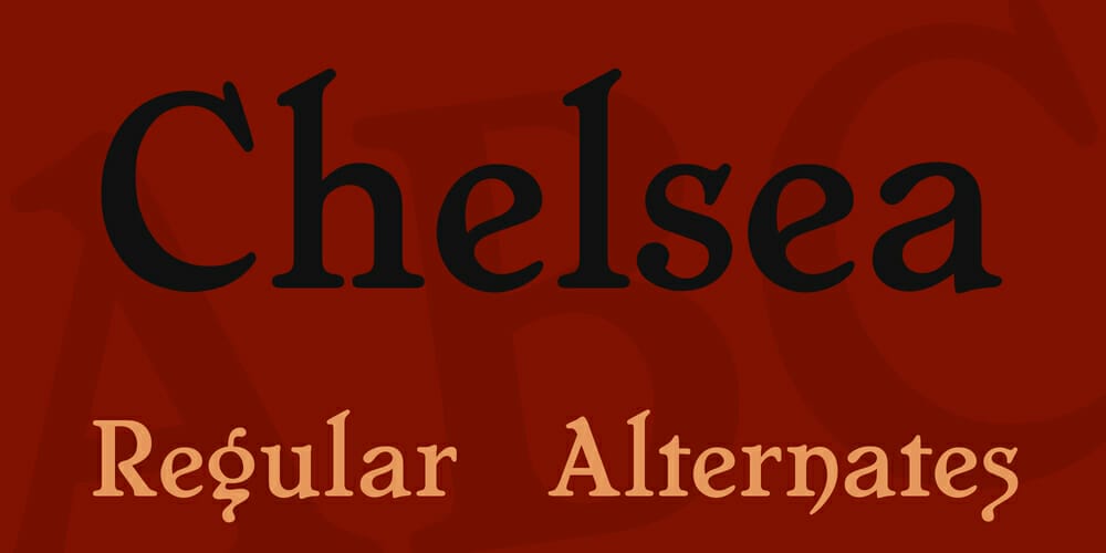 Top Free Fonts For Logo Design 35 Chelsea Font