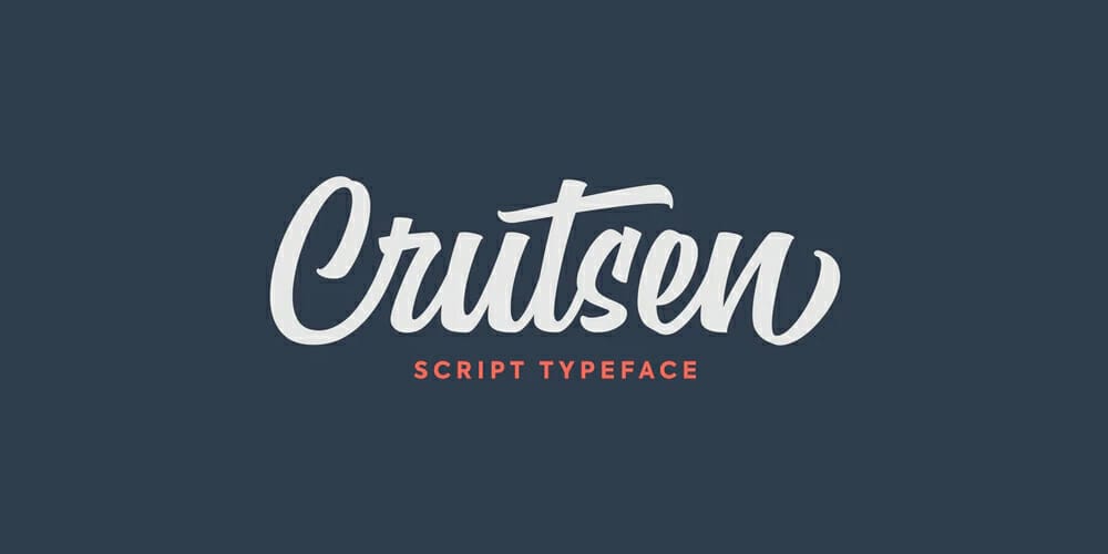 Top Free Fonts For Logo Design 34 Crutsen Script Typeface