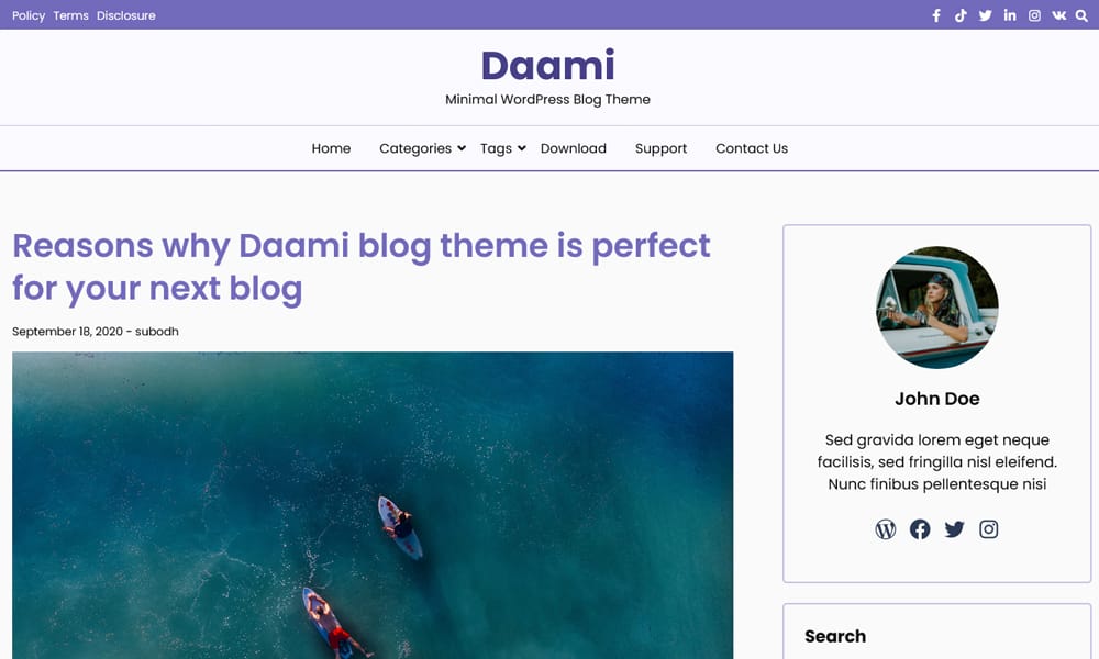 15+ Best Free Fastest Loading WordPress Themes 2024 17 Daami
