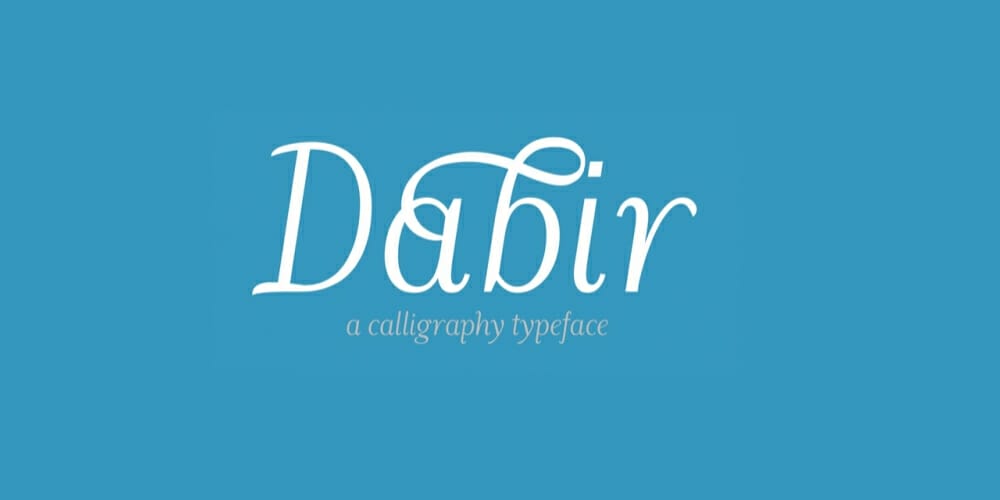 Best Free Arabic Calligraphy Fonts to Download 16 Dabir Font