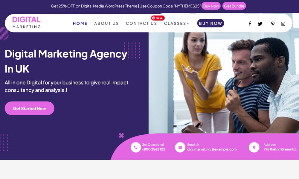 10+ Free Wordpress Themes For Digital Marketing Agency 24 Digital Media