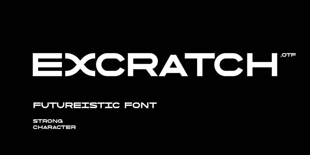 Eye-Catching Futurism Headline Fonts for Free Download 15 Excratch Font