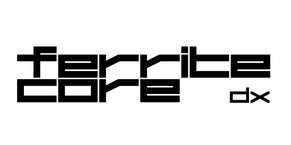 Free Futuristic Fonts You Should Know 109 Ferrite Core
