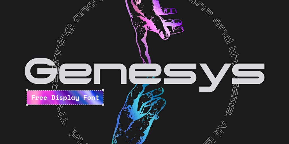 Eye-Catching Futurism Headline Fonts for Free Download 29 Genesys Font