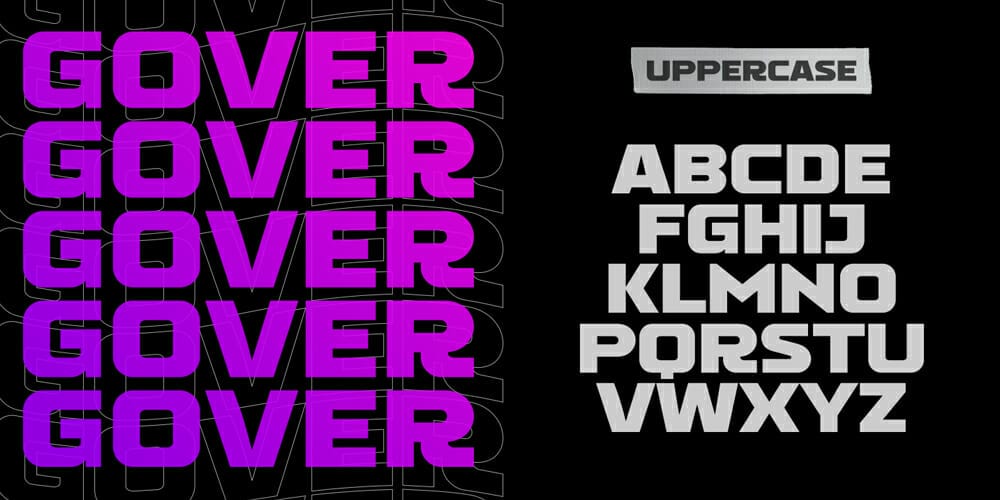 Eye-Catching Futurism Headline Fonts for Free Download 22 Gover