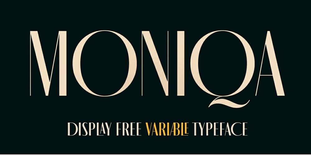 Top Free Fonts For Logo Design 23 Moniqa Font