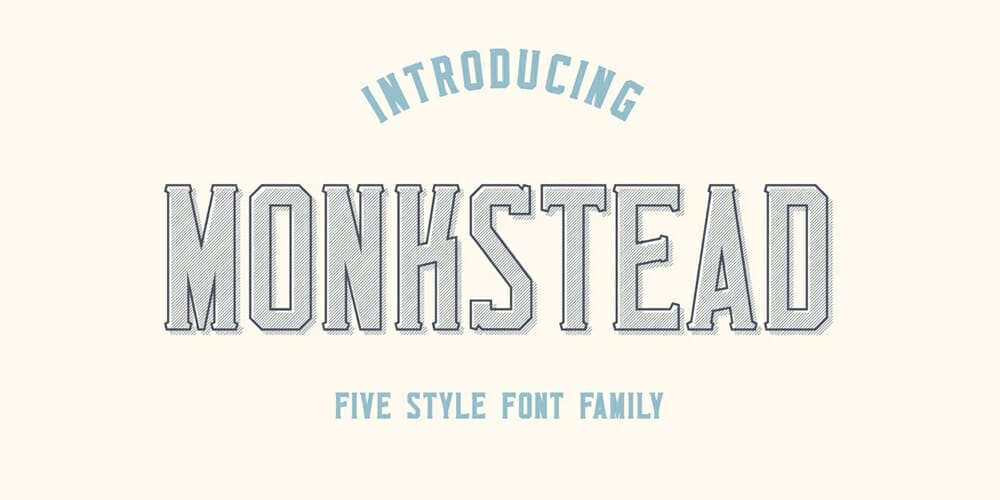 Top Free Fonts For Logo Design 12 Monkstead Font