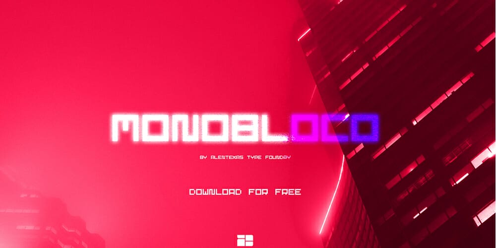 Free Futuristic Fonts You Should Know 103 Monobloco Font