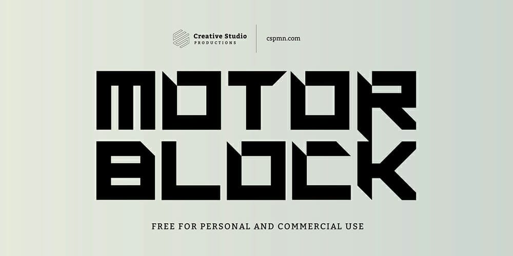 Free Futuristic Fonts You Should Know 82 Motorblock Font