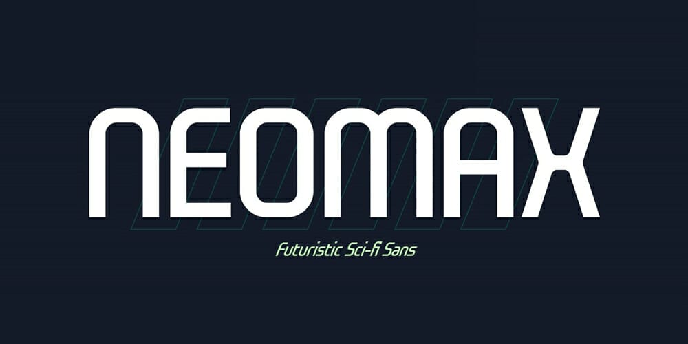 Free Futuristic Fonts You Should Know 49 Neomax Font
