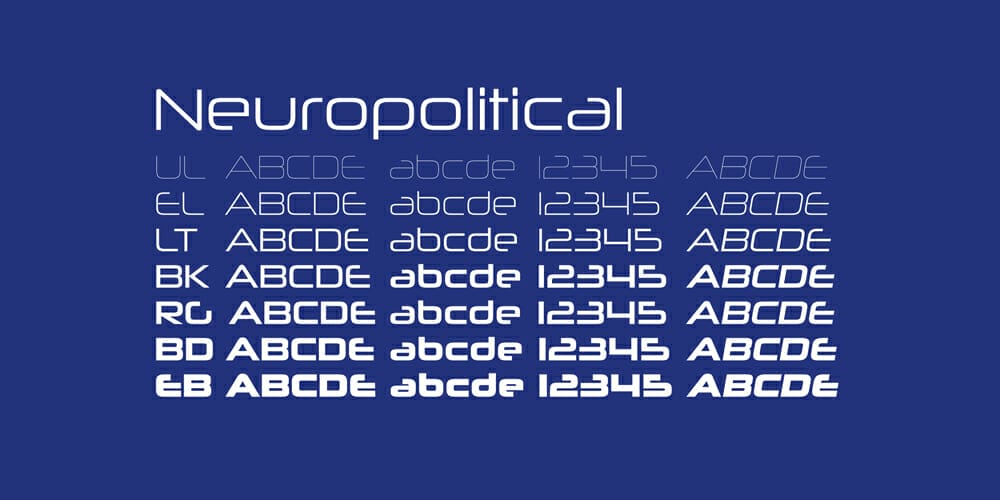 Free Futuristic Fonts You Should Know 95 Neuropolitical