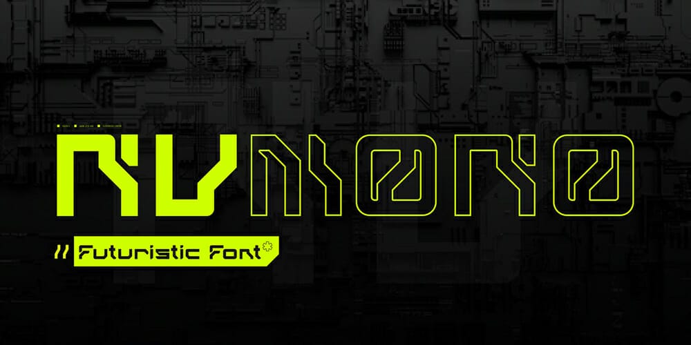 Free Futuristic Fonts You Should Know 45 NuMono Font