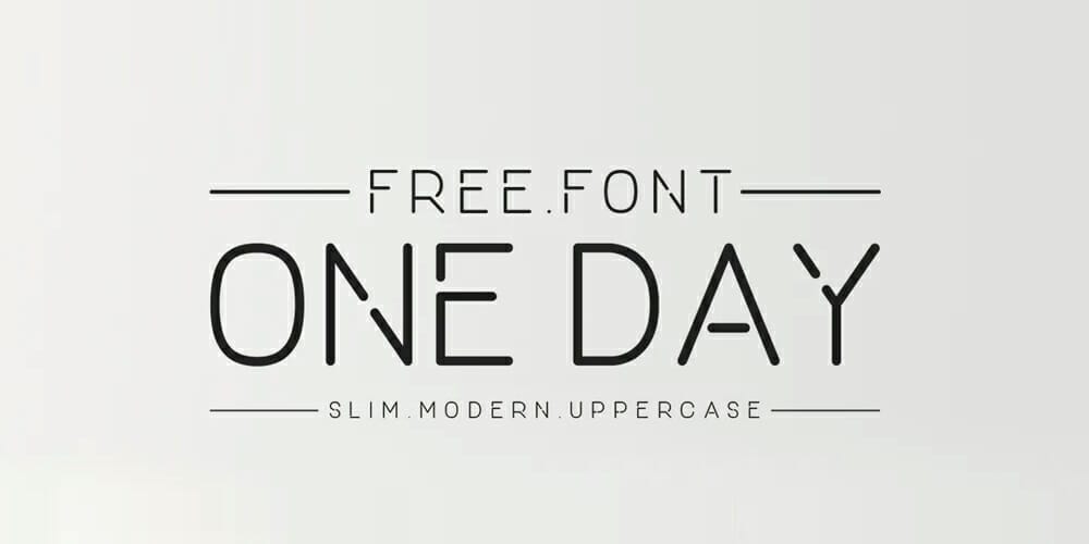Top Free Fonts For Logo Design 36 One Day Font