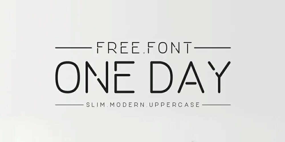 Free Futuristic Fonts You Should Know 24 One Day Font