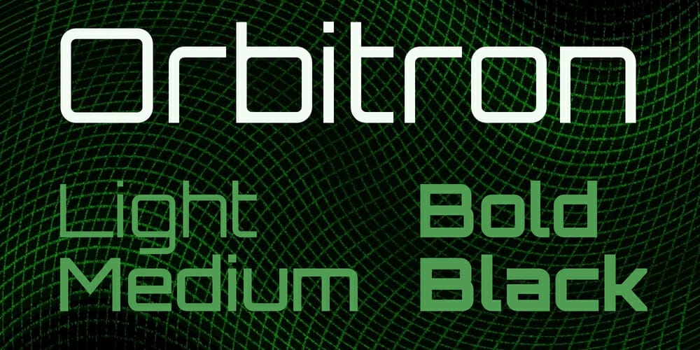 Free Futuristic Fonts You Should Know 12 Orbitron Font