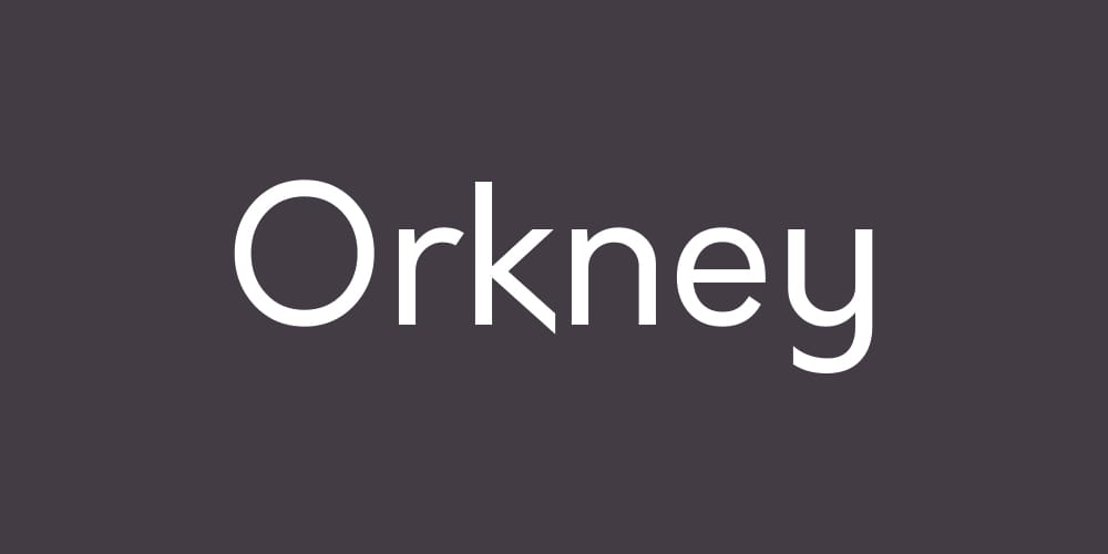 Top Free Fonts For Logo Design 30 Orkney