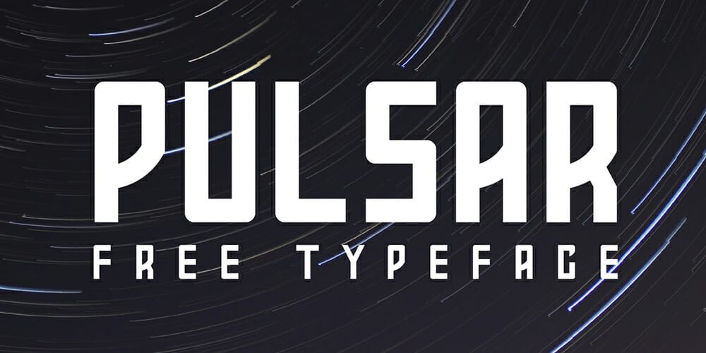 Free Futuristic Fonts You Should Know 40 Pulsar Typeface