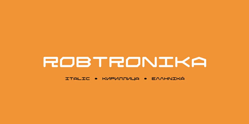 Free Futuristic Fonts You Should Know 79 Robtronika Font